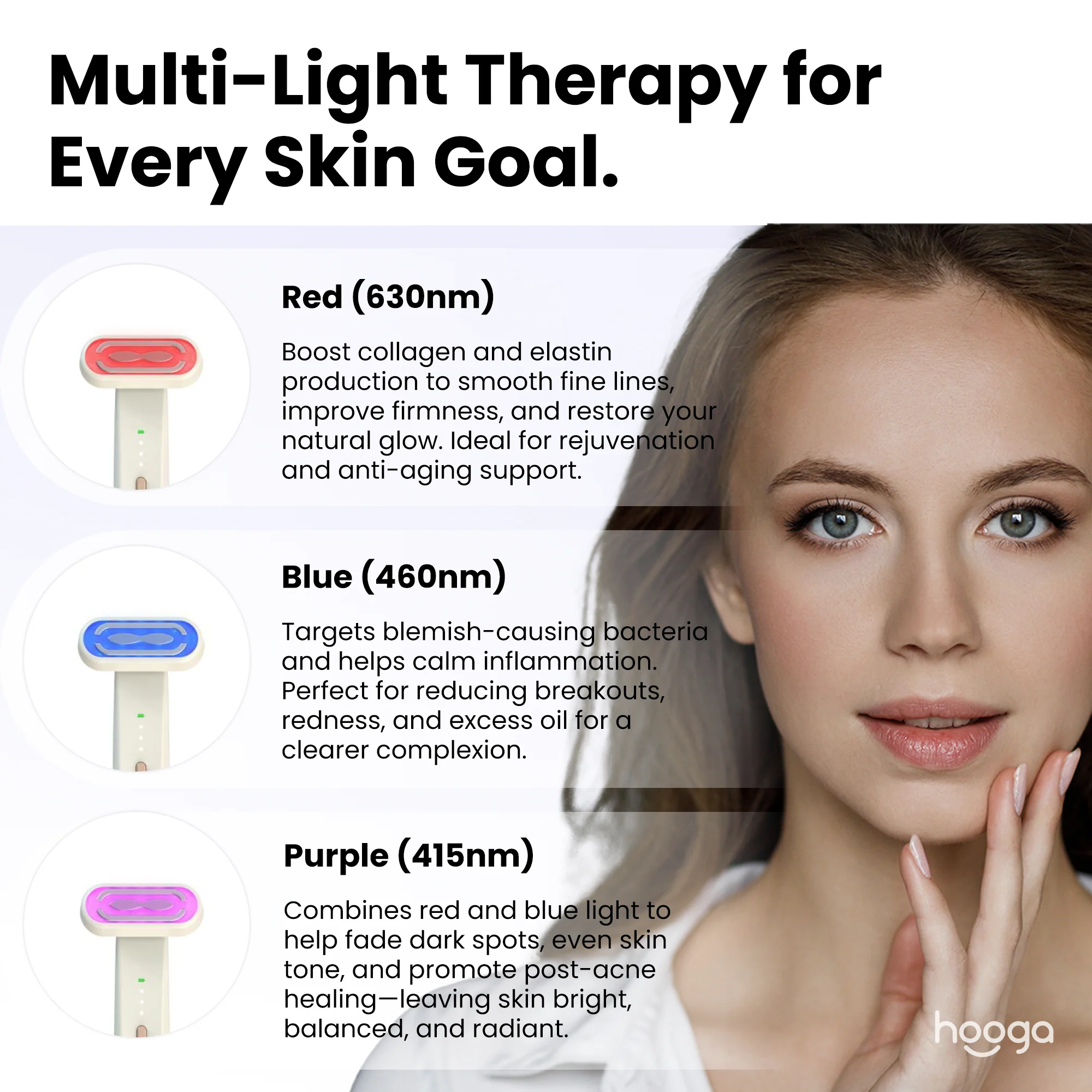 Red Light Therapy Facial Wand - Image 3